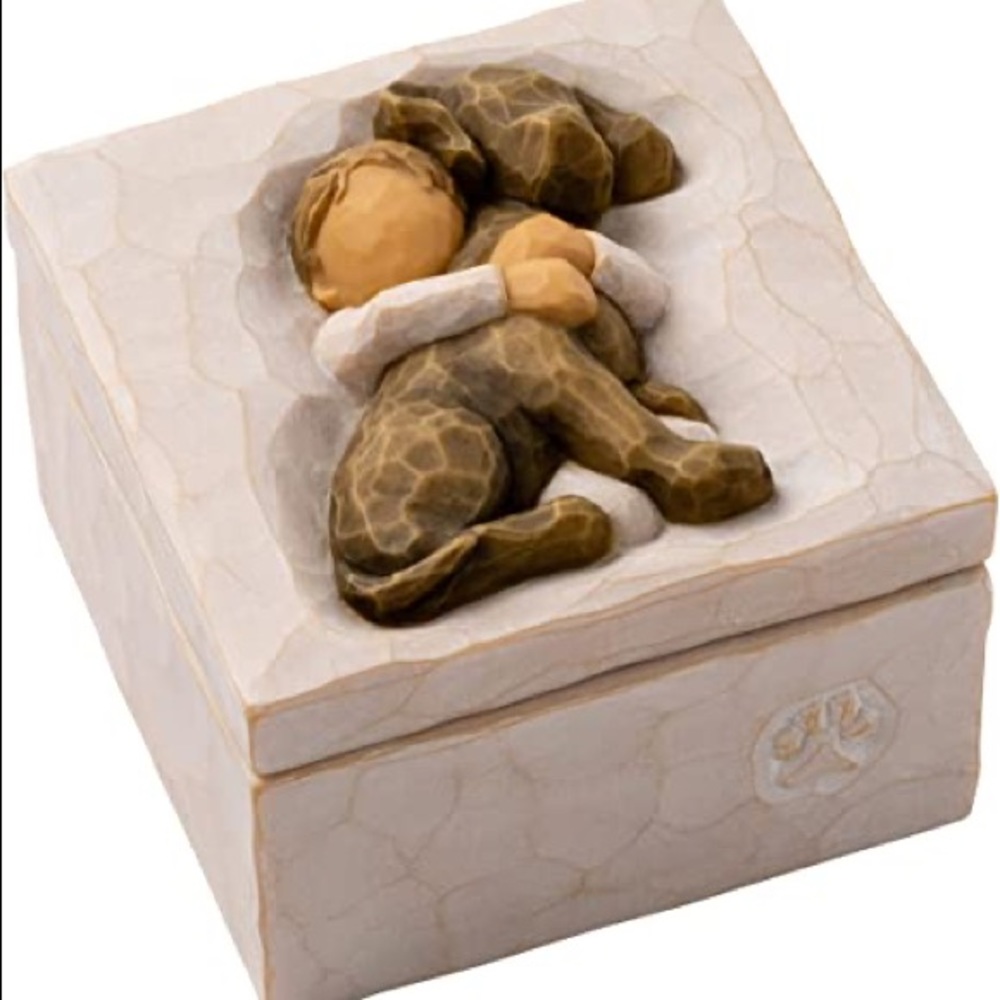 Willow Tree A Boundless Love Dog Trinket Box